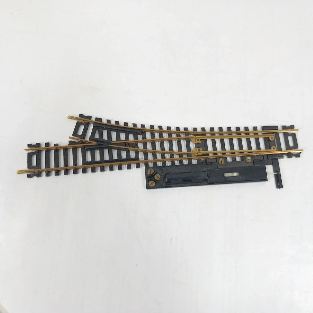 set of 2 Atlas HO Scale Remote Right Hand Switch Track Brass Rail Model Railroad